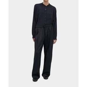 NEW CORDERA pleated relaxed pants in anthracite